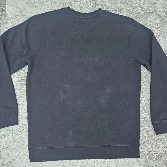 District V.I.T. ™ Fleece Men Crew Shirt Long Sleeve Black Sweat Shirt Size L - Picture 8 of 9